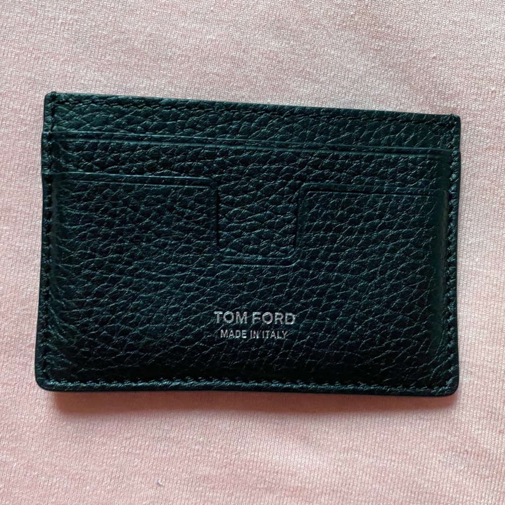 Tom Ford leather credit card holder wallet